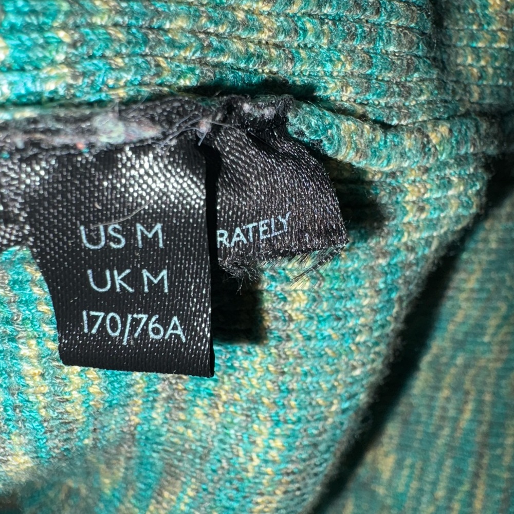 Anthropologie Teal and Beige Knit Top - Picture 4 of 4